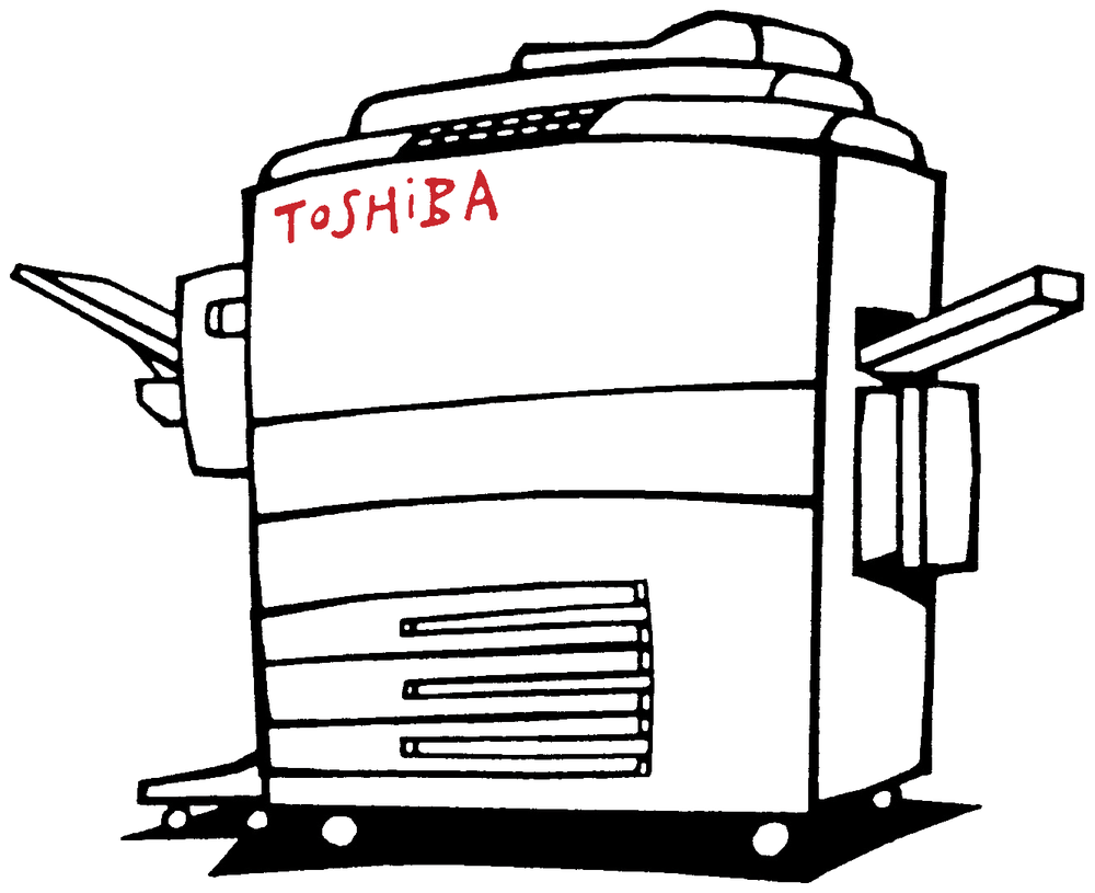 Φωτοαντιγραφικό Toshiba — σκίτσο